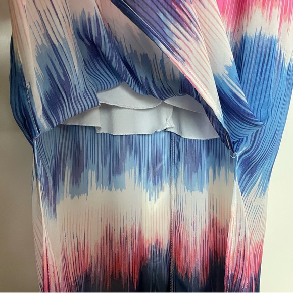 Bisou Bisou Colorful Tie-Dye Ombré Maxi Dress Size 16 - Picture 10 of 15
